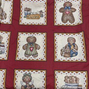 Diana Marcum Marcus Bros Grandmas Gingerbread Recipe 25 Block Panel Fabric Quilt